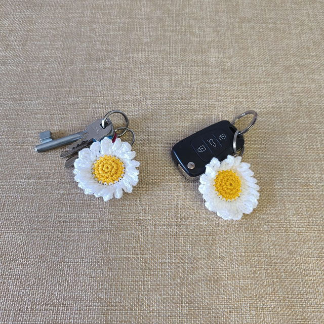 Porte- clefs fleur