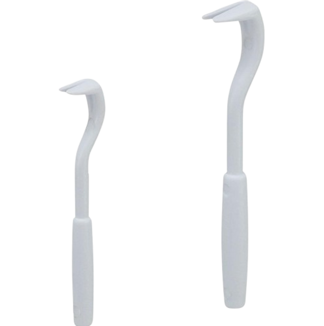 Enlève-tiques 6-4,5cm X2 pièces blanc