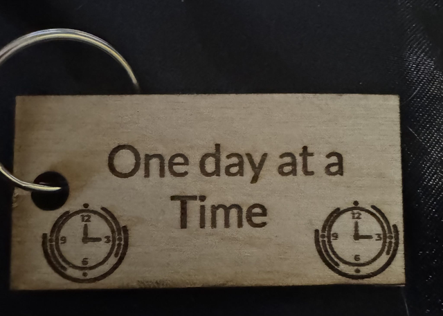 One day at a Time Keyring
