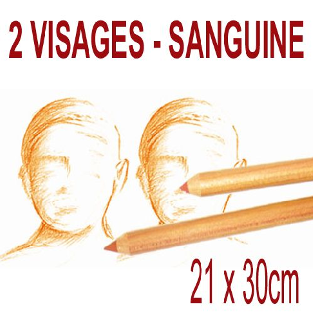 2 visages - 21x30cm - 100€