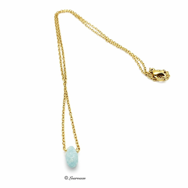 Collier fin « Goutte » Amazonite 