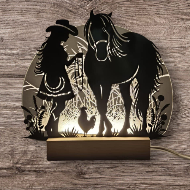 Lampe Créateur Cow-Girl 