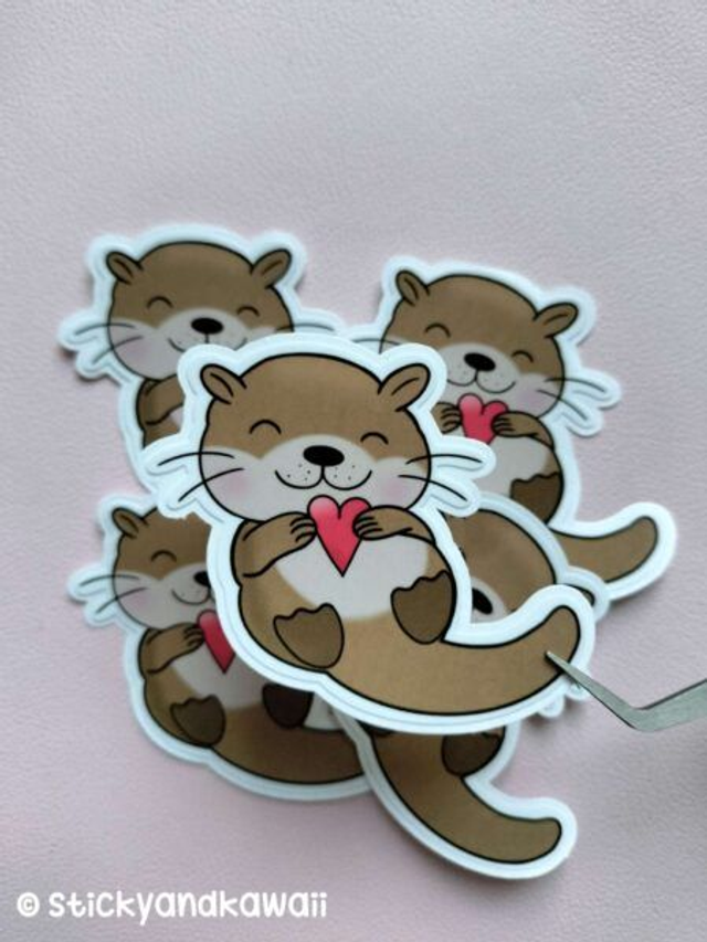 Loutre Isis et son cœur