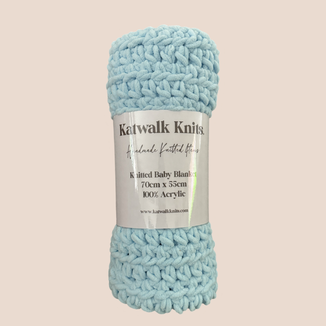 Baby Teddy Blanket Blue