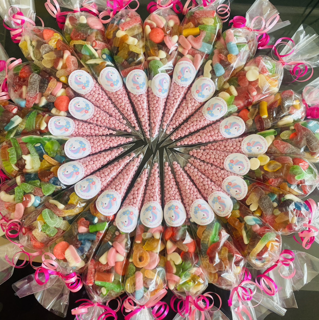 20 x unicorn Sweet cones bundle 