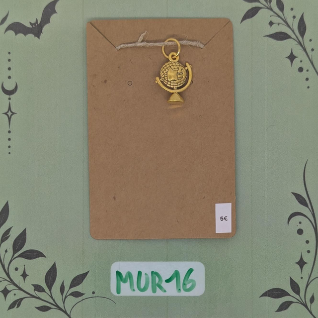 MUR16 Pendentif Globe Terrestre 