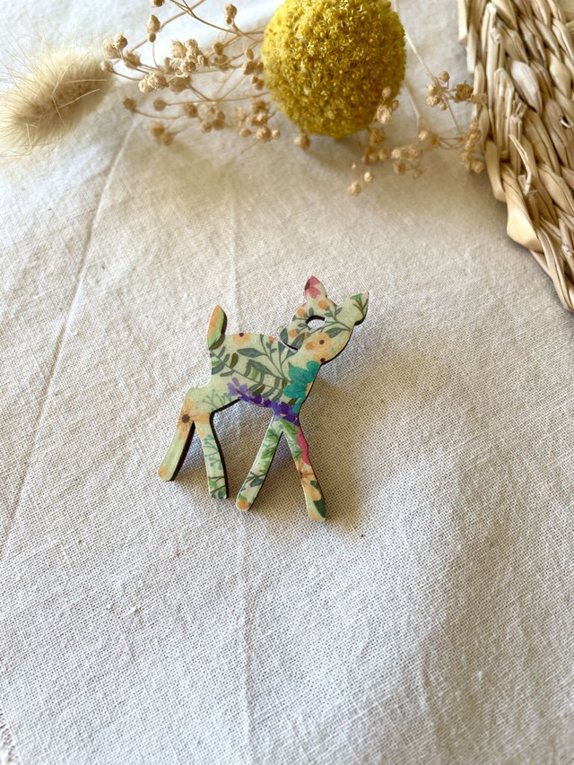 Broche Faon - Couleurs variées