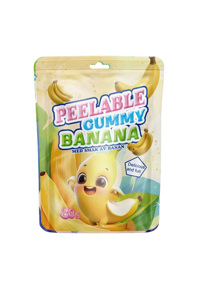 Peelable Gummy Banana - 80g