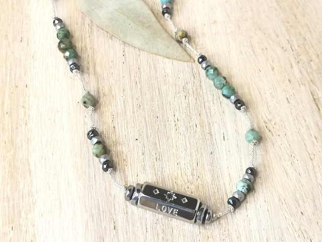 Collier Ludvika argenté