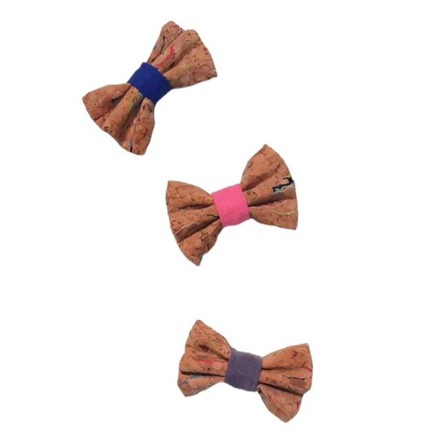 Broche nœud en liège