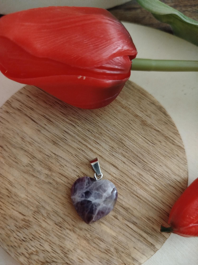 Pendentif Cœur en Améthyste 