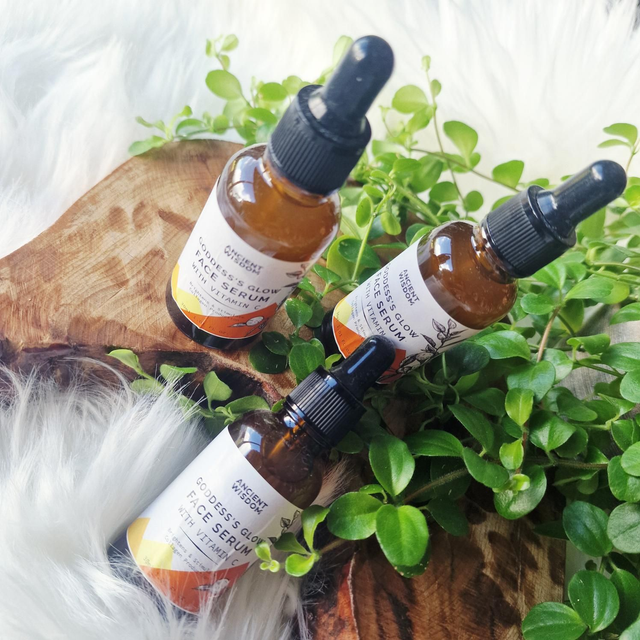 Ancient Wisdom Goddess's Glow Face Serum with Vitamin C