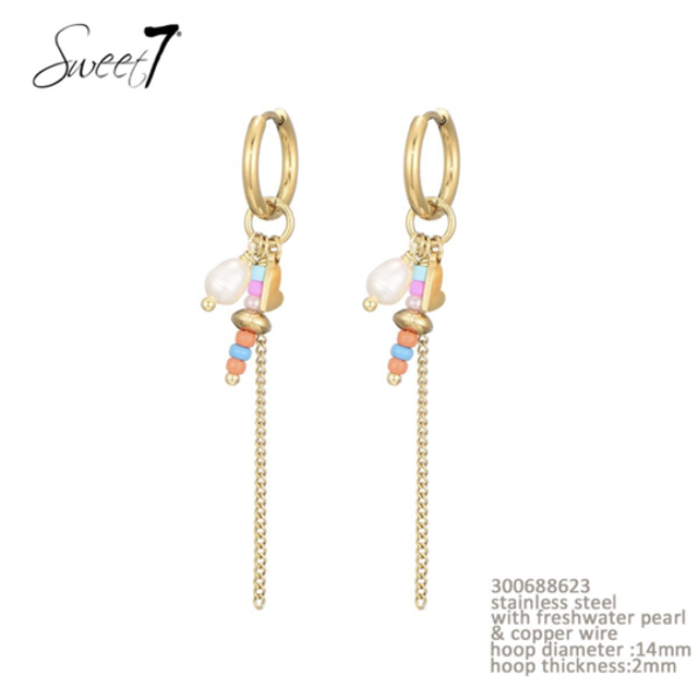 Oorbellen goud sweet7 