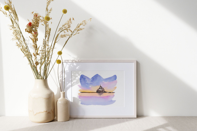 Mont Saint Michel au crépuscule