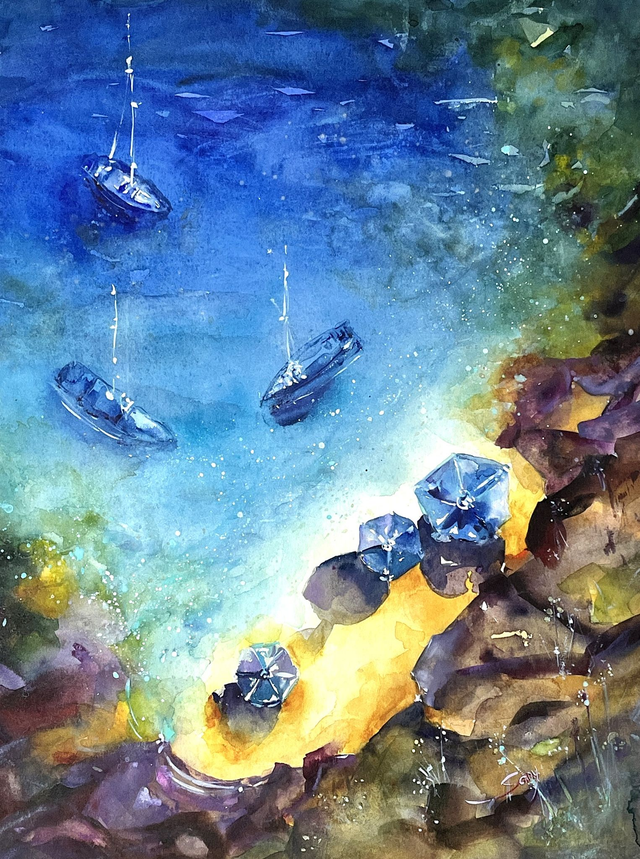 Les Profondeurs Bleues I