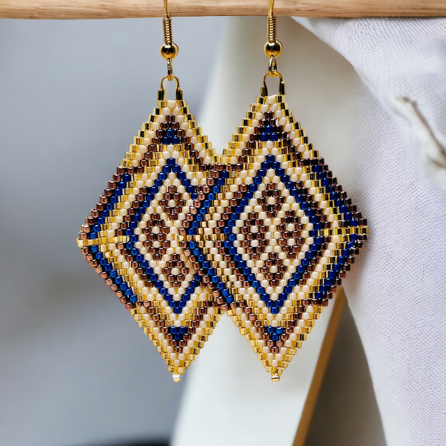 Boucles d’oreilles Triangle d’Or