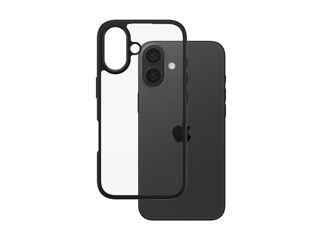 CARE by PanzerGlass Beskyttelsescover Sort Apple iPhone 16