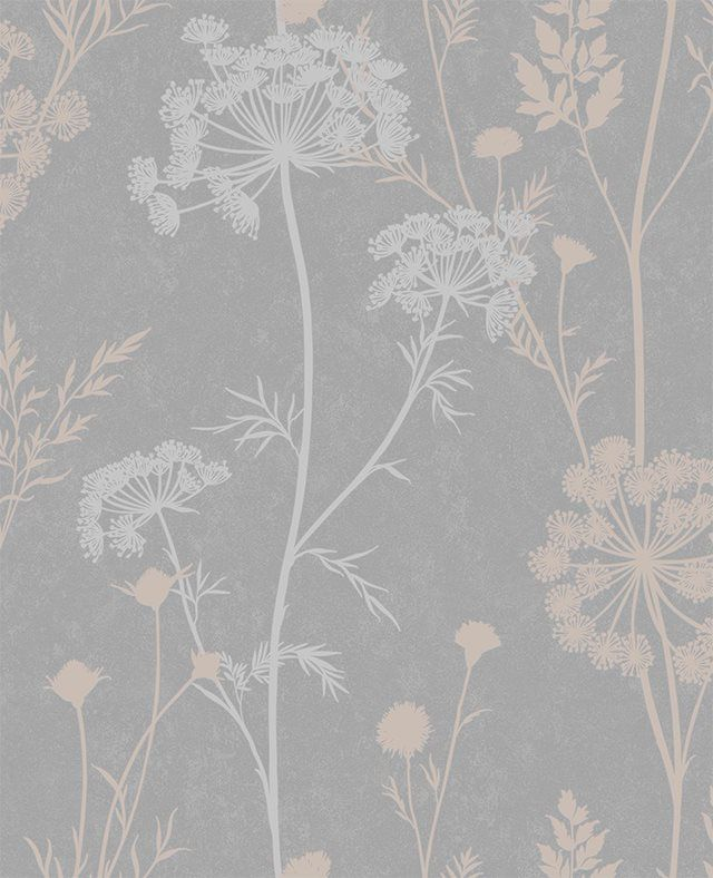 Cow Parsley- Grey/ Rose Gold