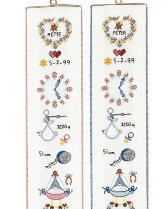 Permin Birth Bell Pull Counted Cross Stitch Kit 