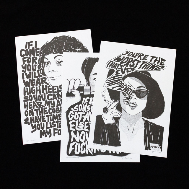 "Killer Femme" A3 Riso Prints