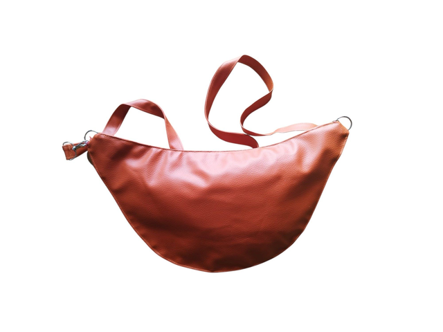Sac banane en simili cuir orange