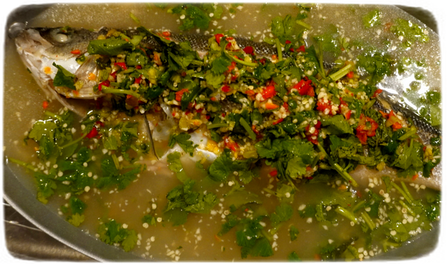 073 Gestoomde vis met Lime