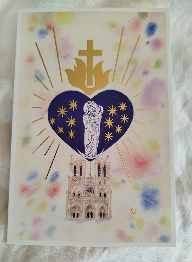 Carte Notre Dame de Paris