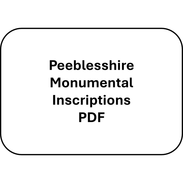 Peeblesshire Monumental Inscriptions (PDF)