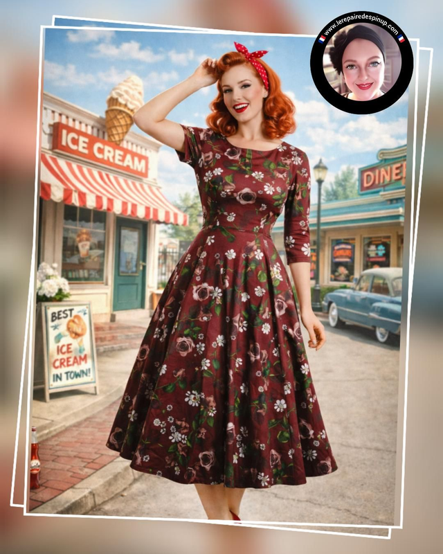 Robe Hearts & Roses Francis Floral Swing T44/48