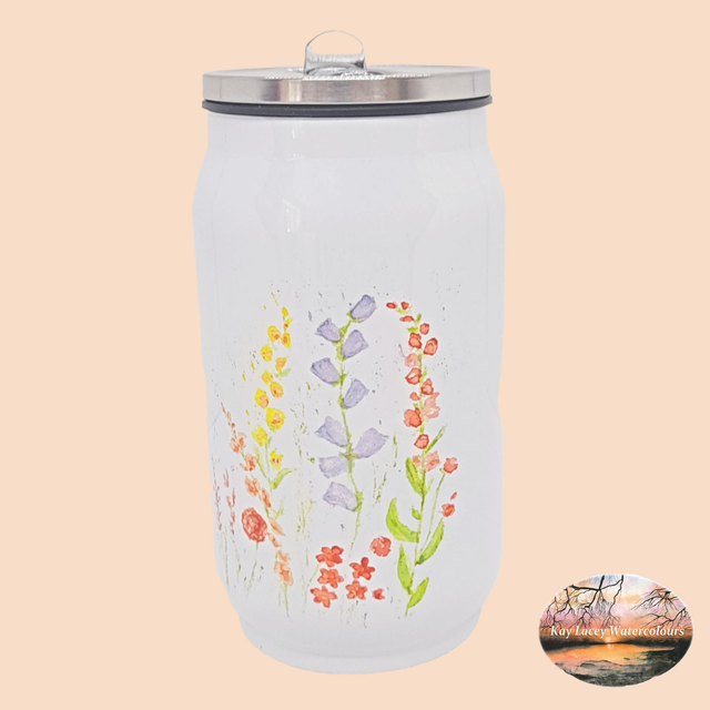 Country Garden Thermos Cup - Can shape