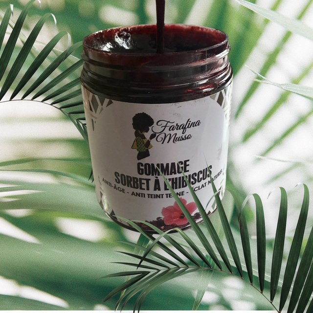 Gommage Corps Hibiscus 200g – 100% Naturel | Exfoliant Peau Douce | Soin Vegan Fait Main