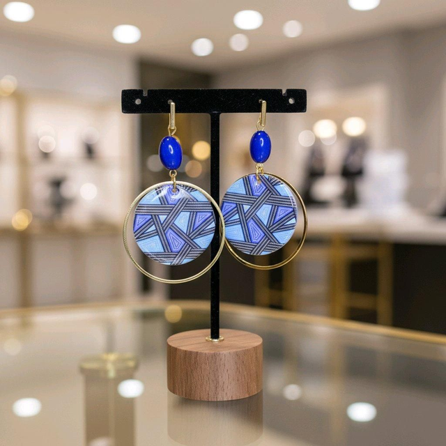 Bois et résine - perle créole