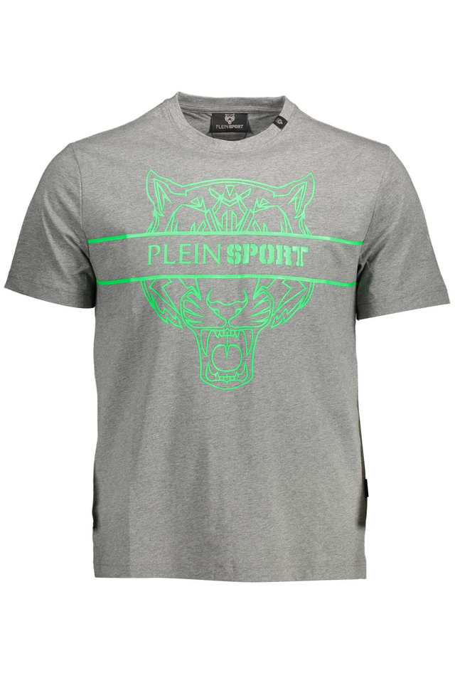 1484PLEIN SPORT T-SHIRT MANICHE CORTE UOMO GRIGIO