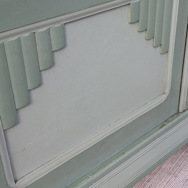Armoire art déco verte