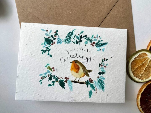 A6 Plantable Wildflower Seed Christmas Cards (Design Set 1)