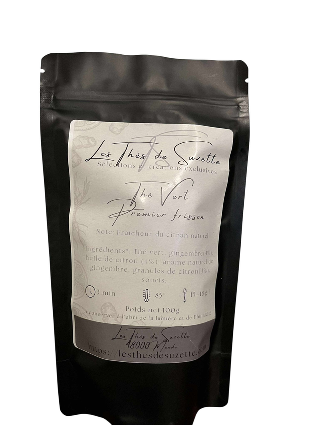 Thé Vert Premier Frisson - Gingembre, citron