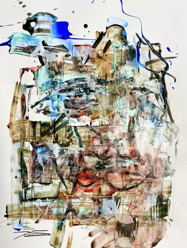 Oeuvre sur papier - La Muraille - 50x65cm