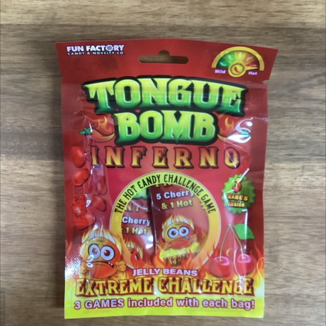 Tongue Bomb Inferno Extreme Challenge Jelly Beans - 3 games in each pack 18gm