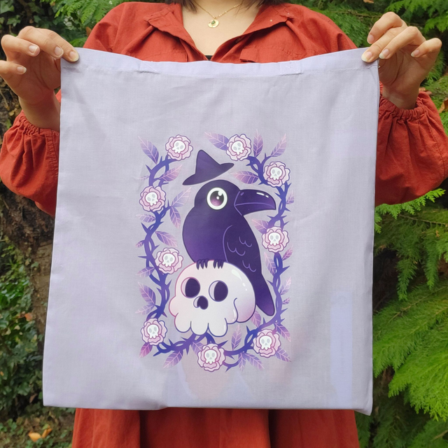 Tote bag Corbeau