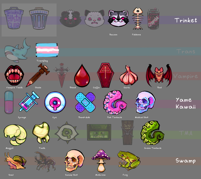 Trinket Collector Clubs Charms