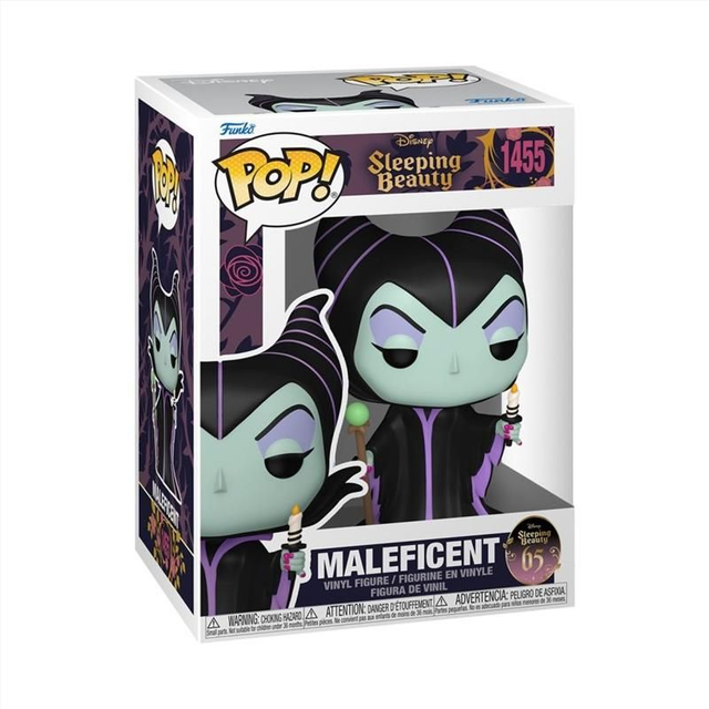 Funko Sleeping Beauty 65Th Anniversary POP! Disney Vinyl Figure Maleficent W/Candle 9 Cm