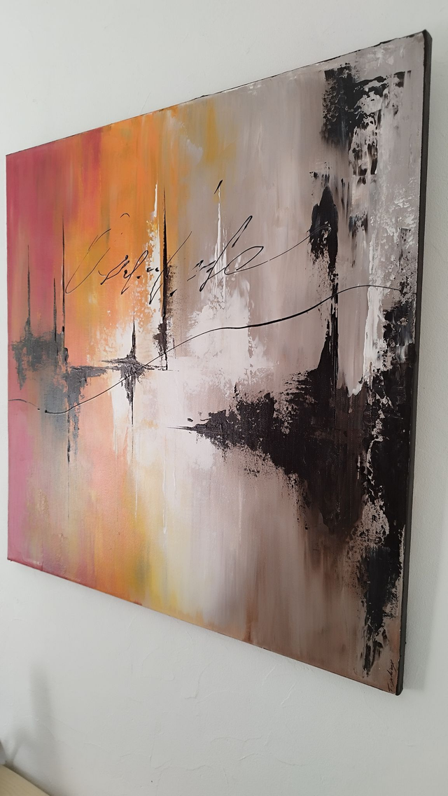 tableau abstrait – art contemporain moderne – Toile création unique signée