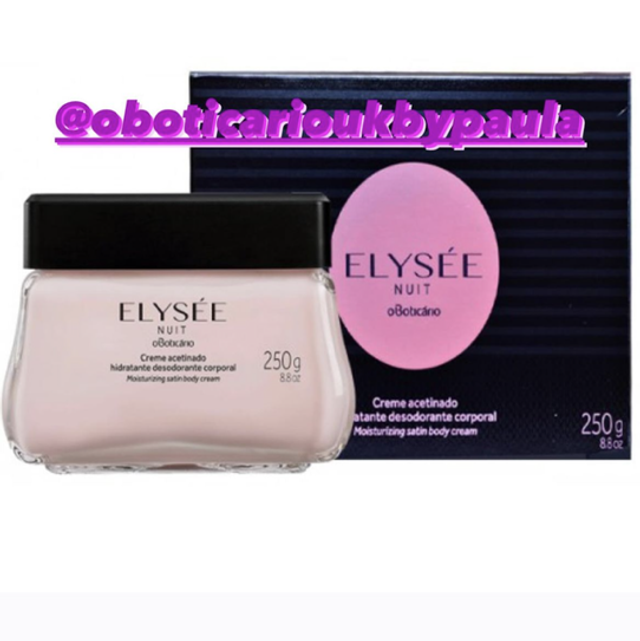 Elysee Nuit Creme Hidratante Acetinado Elysèe Nuit 250g