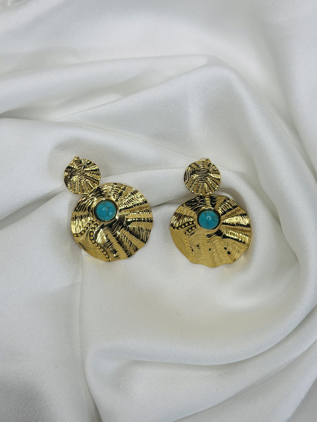 5-Boucles d'oreilles effet pendantes 
