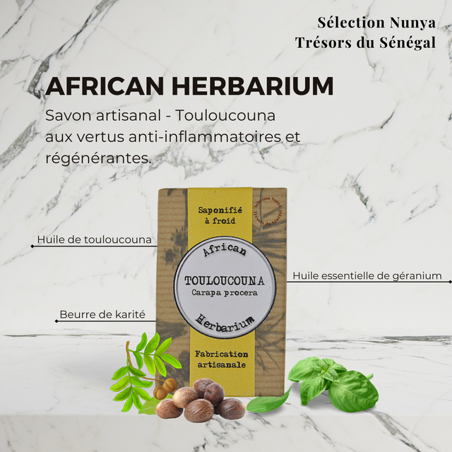 Savon à l'huile de touloucouna - African Herbarium