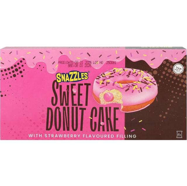 Sweet Donut Cake fourré à la fraise X6