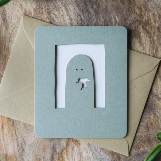 Carte ajourée "rectangle" A6