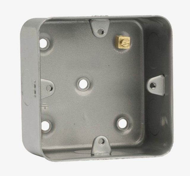 Surface Mount Box, 50mm Metal, Grey
