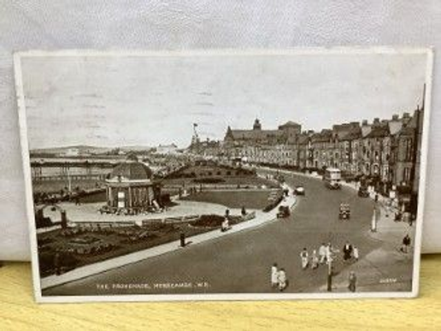 The Promenade, Morecambe, W.E., Lancashire, Posted 1937 Allen &amp; Sons Vintage Postcard. No. R377 £3.00