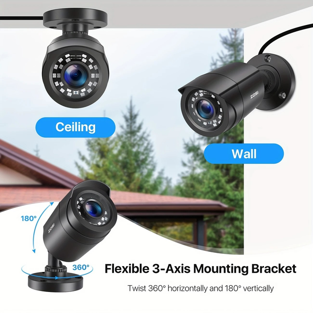 ZOSI 1080P HD Indoor Security Cameras 2pcs 